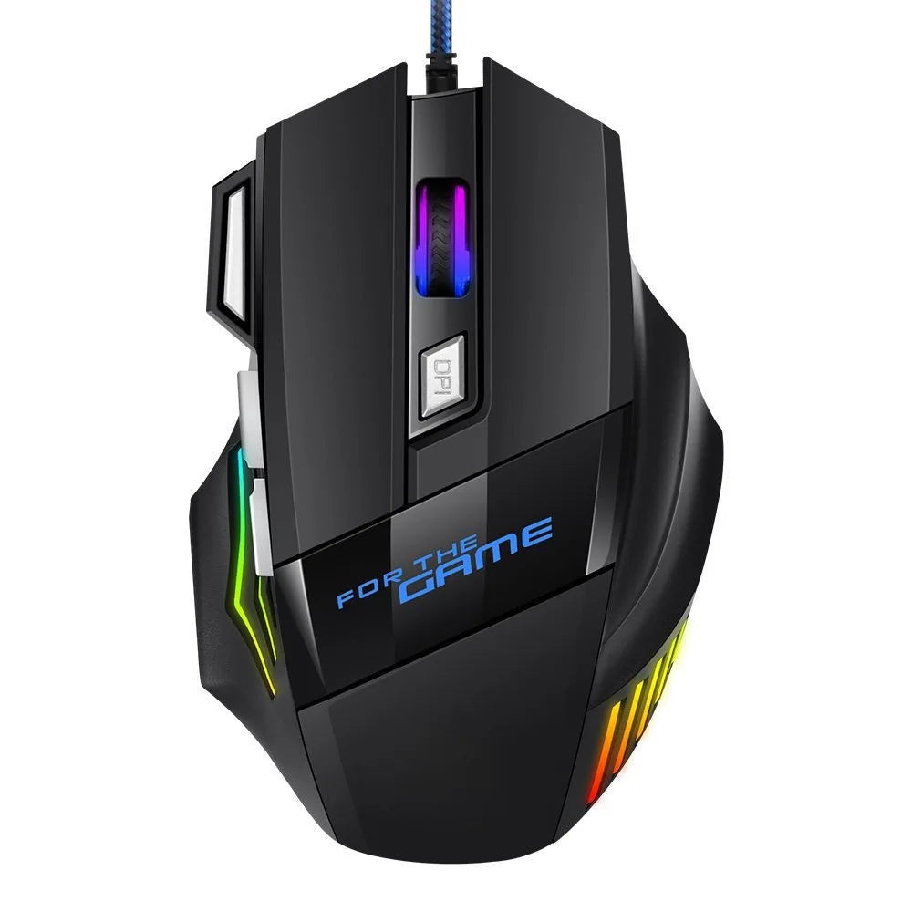 Wired Gaming Mouse USB Computer Mouse Gamer 7 Button RGB Backlit Ergonomic Mouse Backlight Game Mause Optical Mice for PC Gaming