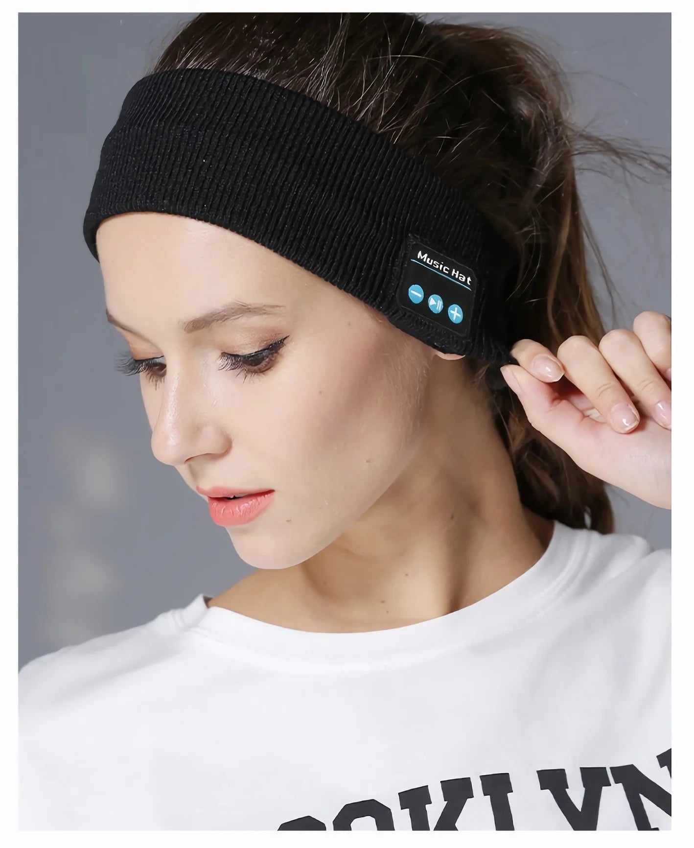 Sleep Headphones,  Bluetooth Headband Music Wireless Elastic W/ HD Stereo Speaker for Sports