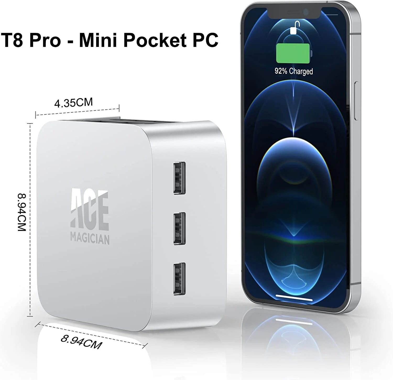 Mini PC Intel Jasper Lake N95 8GB RAM 256GB SSD Windows 11 Mini Desktop Computer